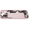 Mid-Frame Housing  W/ Charging Port Flex & Small Parts  For iPhone 15 (EU / Global Version) (Used OEM Pull: Grade C) (Pink)