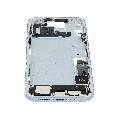 Mid-Frame Housing  W/ Charging Port Flex & Small Parts  For iPhone 15 Plus (EU / Global Version) (Used OEM Pull: Grade B) (Blue)