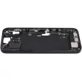 Mid-Frame Housing  W/ Charging Port Flex & Small Parts  For iPhone 15 Plus (EU / Global Version) (Used OEM Pull: Grade C) (Black)