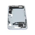 Mid-Frame Housing  W/ Charging Port Flex & Small Parts  For iPhone 15 Plus (EU / Global Version) (Used OEM Pull: Grade C) (Blue)