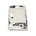 Mid-Frame Housing  W/ Charging Port Flex & Small Parts  For iPhone 14 Plus (EU / Global Version) (Used OEM Pull: Grade A) (Starlight)