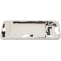 Mid-Frame Housing  W/ Charging Port Flex & Small Parts  For iPhone 14 Plus (EU / Global Version) (Used OEM Pull: Grade A) (Starlight)