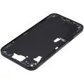 Mid-Frame Housing  W/ Charging Port Flex & Small Parts  For iPhone 15 Plus (EU / Global Version) (Used OEM Pull: Grade A) (Black)