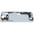 Mid-Frame Housing  W/ Charging Port Flex & Small Parts  For iPhone 15 Plus (EU / Global Version) (Used OEM Pull: Grade A) (Blue)
