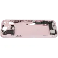 Mid-Frame Housing  W/ Charging Port Flex & Small Parts  For iPhone 15 Plus (EU / Global Version) (Used OEM Pull: Grade A) (Pink)