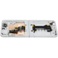 Inner OLED Assembly With Frame Compatible For Samsung Galaxy Z Flip 6 (F741) (US & International) (Refurbished) (White)