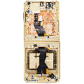Inner OLED Assembly With Frame Compatible For Samsung Galaxy Z Flip 6 5G (F741) (US & International) (Aftermarket Plus) (Yellow)