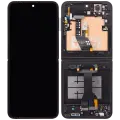Inner OLED Assembly With Frame Compatible For Samsung Galaxy Z Flip 6 5G (F741) (US & International) (Aftermarket Plus) (Black)