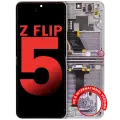Inner OLED Assembly With Frame Compatible For Samsung Galaxy Z Flip 5 5G (F731) (US & International) (Aftermarket Plus) (Lavender)