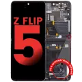 Inner OLED Assembly With Frame Compatible For Samsung Galaxy Z Flip 5 5G (F731) (US & International) (Aftermarket Plus) (Graphite)
