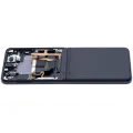 Inner OLED Assembly With Frame Compatible For Samsung Galaxy Z Flip 3 5G (F711) (US & International) (Aftermarket Plus) (Phantom Black)