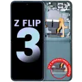 Inner OLED Assembly With Frame For Samsung Galaxy Z Flip 3 5G (US & International) (Service Pack) (Green)