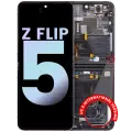 Inner OLED Assembly With Frame For Samsung Galaxy Z Flip 5 5G (US & International) (Service Pack) (Graphite)