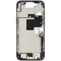 Mid-Frame Housing  W/ Charging Port Flex & Small Parts  For iPhone 16 Pro Max (EU / Global Version) (Used OEM Pull: Grade A) (Black Titanium)