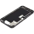 Mid-Frame Housing  W/ Charging Port Flex & Small Parts  For iPhone 16 Pro Max (EU / Global Version) (Used OEM Pull: Grade A) (Black Titanium)