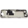 Mid-Frame Housing  W/ Charging Port Flex & Small Parts  For iPhone 16 Pro Max (EU / Global Version) (Used OEM Pull: Grade A) (Natural Titanium)