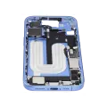 Mid-Frame Housing  W/ Charging Port Flex & Small Parts  For iPhone 16 (US Version) (Used OEM Pull: Grade B) (Ultramarine)