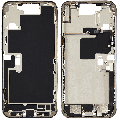 Mid-Frame Housing  W/ Charging Port Flex & Small Parts  For iPhone 16 Pro Max (EU / Global Version) (Used OEM Pull: Grade B) (Natural Titanium)