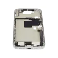 Mid-Frame Housing  W/ Charging Port Flex & Small Parts  For iPhone 16 Pro Max (EU / Global Version) (Used OEM Pull: Grade B) (White Titanium)