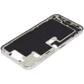 Mid-Frame Housing  W/ Charging Port Flex & Small Parts  For iPhone 16 Pro Max (EU / Global Version) (Used OEM Pull: Grade C) (White Titanium)
