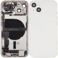 Back Housing W/ Charging Port Flex & Small Parts  For iPhone 13 (EU / Global Version) (Used OEM Pull: Grade A) (Starlight)