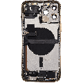Back Housing W/ Charging Port Flex & Small Parts  For iPhone 13 Pro Max (EU / Global Version) (Used OEM Pull: Grade A) (Gold)