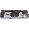 Back Housing W/ Charging Port Flex & Small Parts  For iPhone 13 Pro Max (US Version) (Used OEM Pull: Grade B) (Sierra Blue)