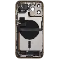 Back Housing W/ Charging Port Flex & Small Parts  For iPhone 13 Pro Max (EU / Global Version) (Used OEM Pull: Grade C) (Gold)