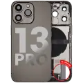 Back Housing W/ Charging Port Flex & Small Parts  For iPhone 13 Pro (US Version) (Used OEM Pull: Grade C) (Graphite)