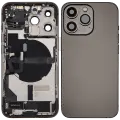 Back Housing W/ Charging Port Flex & Small Parts  For iPhone 13 Pro (US Version) (Used OEM Pull: Grade C) (Graphite)