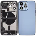 Back Housing W/ Charging Port Flex & Small Parts  For iPhone 13 Pro (US Version) (Used OEM Pull: Grade B) (Sierra Blue)
