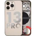 Back Housing W/ Charging Port Flex & Small Parts  For iPhone 13 Pro (US Version) (Used OEM Pull: Grade B) (Gold)
