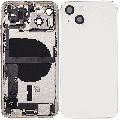 Back Housing W/ Charging Port Flex & Small Parts  For iPhone 13 (EU / Global Version) (Used OEM Pull: Grade B) (Starlight)
