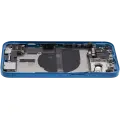 Back Housing W/ Charging Port Flex & Small Parts  For iPhone 13 (EU / Global Version) (Used OEM Pull: Grade A) (Blue)