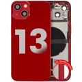 Back Housing W/ Charging Port Flex & Small Parts  For iPhone 13 (EU / Global Version) (Used OEM Pull: Grade B) (Red)