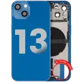 Back Housing W/ Charging Port Flex & Small Parts  For iPhone 13 (EU / Global Version) (Used OEM Pull: Grade C) (Blue)