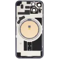 Back Glass w/ MagSafe Magnet For iPhone 14 (Quality - OEM Pull B) (Midnight)