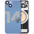 Back Glass w/ MagSafe Magnet For iPhone 14 (Quality - OEM Pull B) (Blue)
