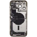 Back Housing W/ Charging Port Flex & Small Parts  For iPhone 14 Pro Max (US Version) (Used OEM Pull: Grade C) (Gold)