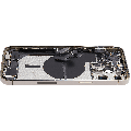 Back Housing W/ Charging Port Flex & Small Parts  For iPhone 14 Pro Max (US Version) (Used OEM Pull: Grade C) (Gold)