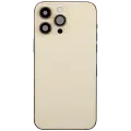 Back Housing W/ Charging Port Flex & Small Parts  For iPhone 14 Pro Max (US Version) (Used OEM Pull: Grade B) (Gold)