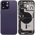 Back Housing W/ Charging Port Flex & Small Parts  For iPhone 14 Pro Max (EU / Global Version) (Used OEM Pull: Grade C) (Deep Purple)