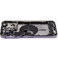 Back Housing W/ Charging Port Flex & Small Parts  For iPhone 14 Pro Max (EU / Global Version) (Used OEM Pull: Grade C) (Deep Purple)
