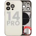 Back Housing W/ Charging Port Flex & Small Parts  For iPhone 14 Pro (US Version) (Used OEM Pull: Grade B) (Gold)