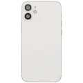 Back Housing W/ Charging Port Flex & Small Parts  For iPhone 12 Mini (US Version) (Used OEM Pull: Grade C) (White)