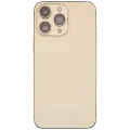 Back Housing W/ Small Parts For iPhone 14 Pro Max (EU / Global Version) (Used OEM Pull: Grade B) (Gold)