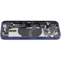 Back Housing W/ Charging Port Flex & Small Parts  For iPhone 12 Mini (US Version) (Used OEM Pull: Grade A) (Blue)