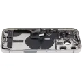 Back Housing W/ Charging Port Flex & Small Parts  For iPhone 14 Pro (US Version) (Used OEM Pull: Grade A) (Silver)