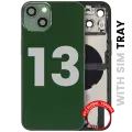 Back Housing W/ Charging Port Flex & Small Parts  For iPhone 13 (EU / Global Version) (Used OEM Pull: Grade B) (Green)