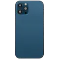 Back Housing W/ Charging Port Flex & Small Parts  For iPhone 12 Pro Max (EU / Global Version) (Used OEM Pull: Grade B) (Pacific Blue)